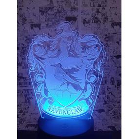 Lámparas led efecto 3d, RAVENCLAW, Harry Potter, 7 Colores más combinaciones + control remoto incluido