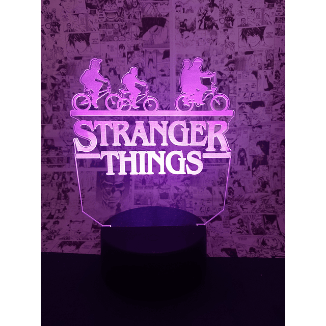 Lámparas led efecto 3d, STRANGERS THINGS  3 , 7 Colores más combinaciones + control remoto incluido