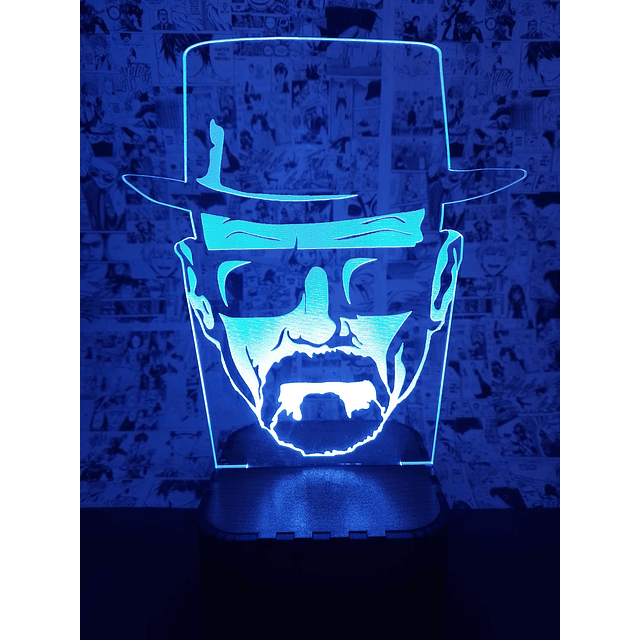 Lámparas led efecto 3d, BREAKING BAD , 7 Colores más combinaciones + control remoto incluido