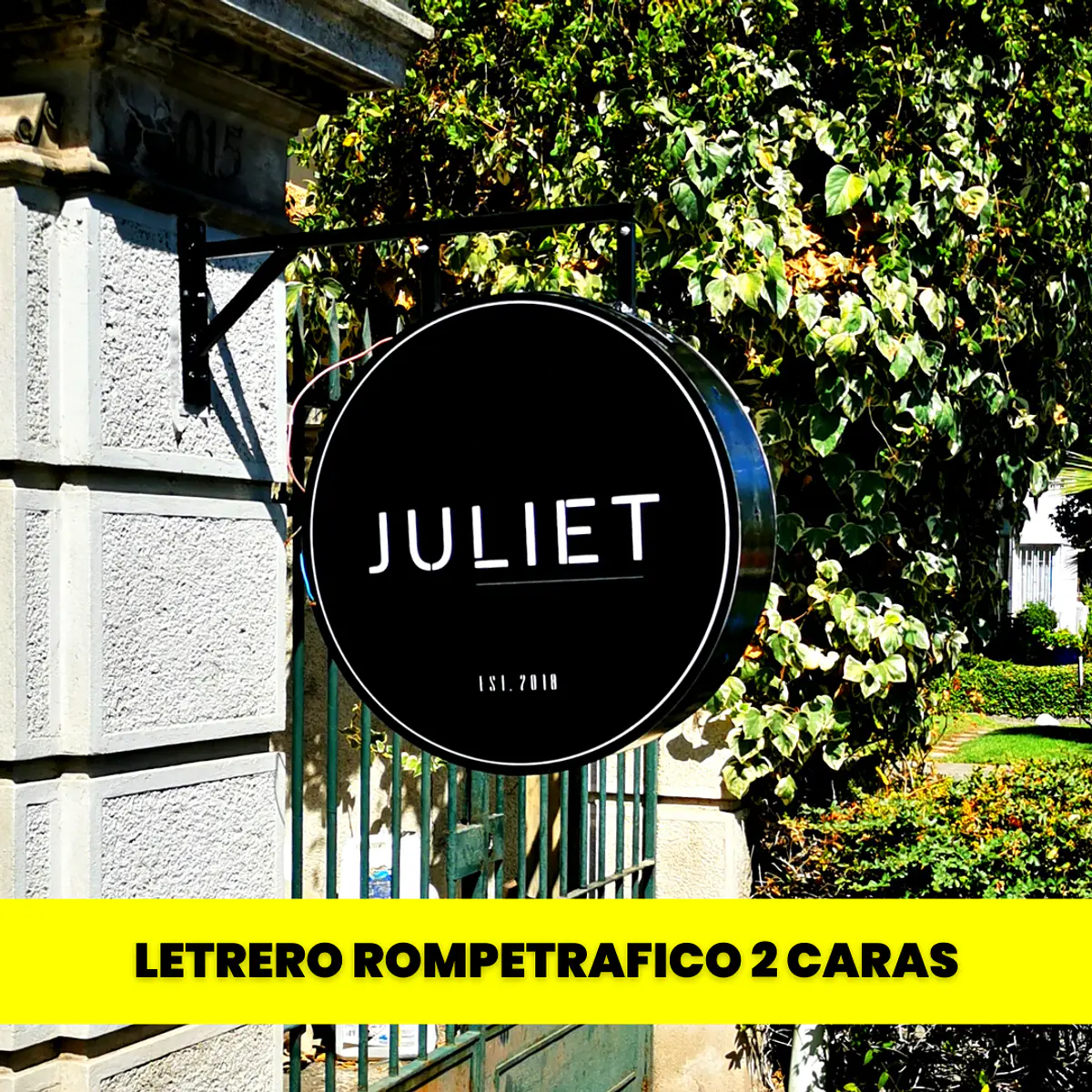 Letrero Lateral - 2 doble Caras - RompeTrafico LUMINOSO