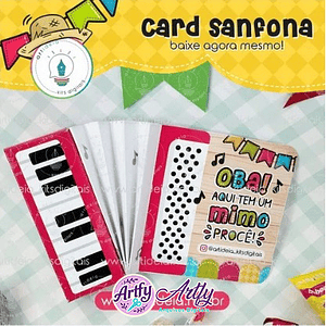 Cartão de Sanfona - São João