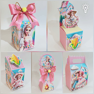 Kit Junino - Arraia da Barbie