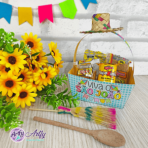 Cestinha de Guloseimas Junina 