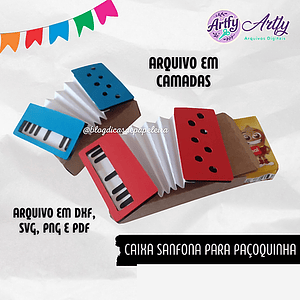 Caixinha Sanfona Para Paçoquinha