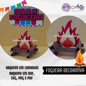Fogueira Decorativa - Festa Junina