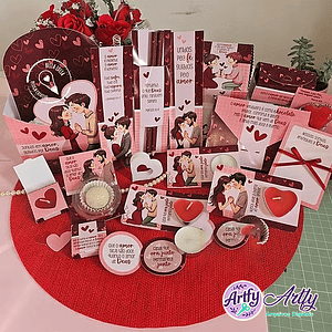 Kit Carinho Namorados  - Vermelho