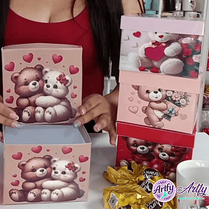 Caixinha Romântica - Ursinho