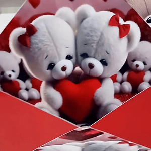 Envelope Romântico - Ursinho