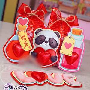 Cartãozinho Panda - Dia dos Namorados
