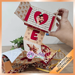 Caixa Presente c/ Foto - Dia dos Namorados