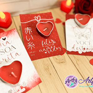 Cartãozinho para vela decorativa 