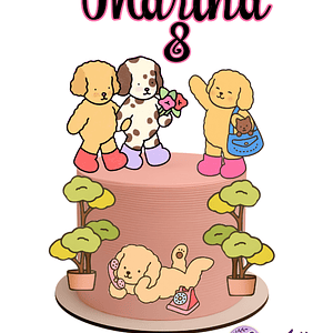 Topo de bolo - Boobie Goods