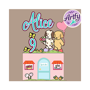 Topo de bolo - Boobie Goods Lojinha