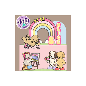 Topo de bolo - Boobie Goods Amigas