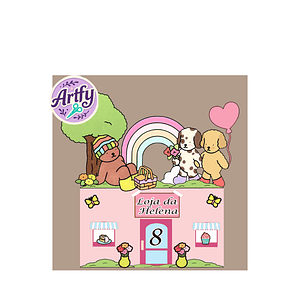 Topo de bolo - Boobie Goods Piquenique 