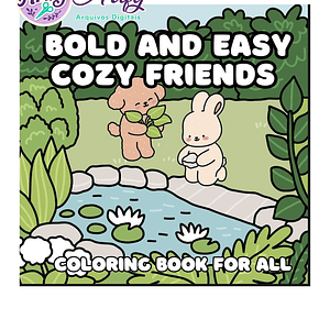 Livro de Colorir - Cozy Friends Amigos