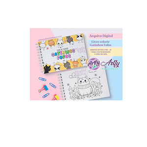 Livros de Colorir - Gatinhos Fofinhos