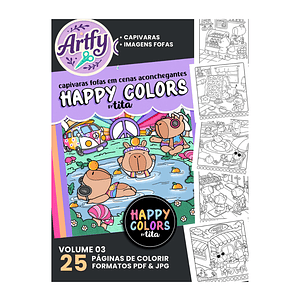Livro de Colorir - Capivaras