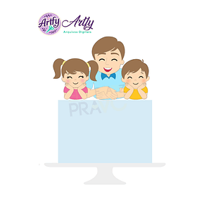 Topo de Bolo - Papai