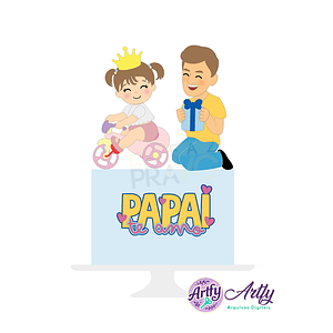 Topo de Bolo - Papai Presente