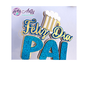 Topo de Bolo - Papai Cerveja 