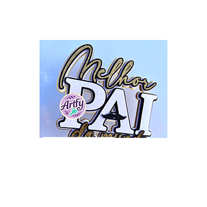 Topo de Bolo - Papai dourado