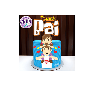 Topo de Bolo - Papai e Filha