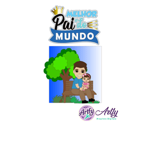 Topo de Bolo - Pai Do Ano