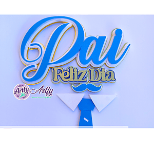 Topo de Bolo - Pai gravata