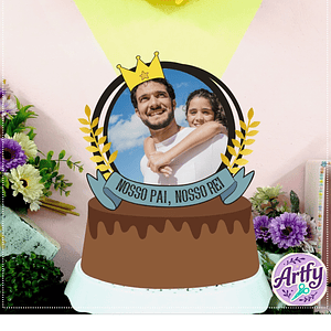 Topo de Bolo - Nosso pai