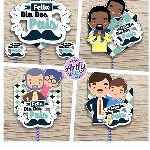 Kit topo de bolo - Pai