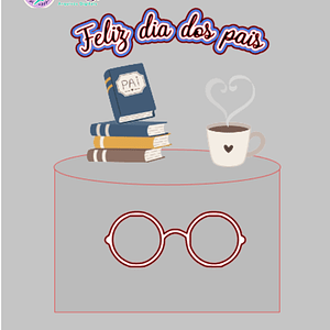 Topo de Bolo - Papai Feliz dia dos Pais