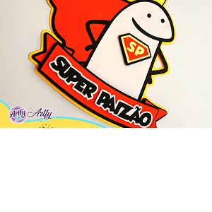 Topo de Bolo - Flork  super paizão