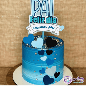 Topo de Bolo - Pai feliz dia