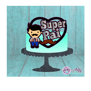 Topo de Bolo - Super Pai 