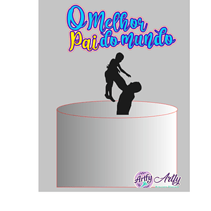 Topo de Bolo - Pai 