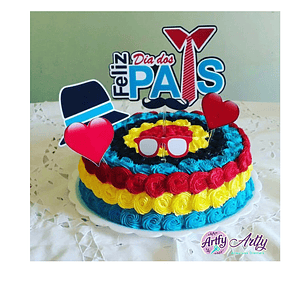 Topo de Bolo - Feliz dia dos Pais