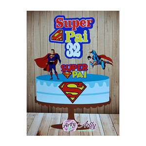 Topo de Bolo - Super Pai 