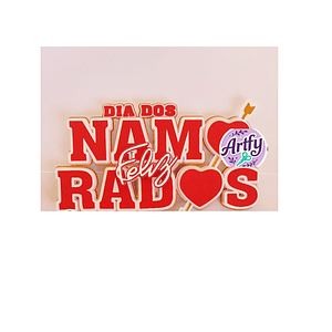 Topo de bolo - Dia Dos Namorados 