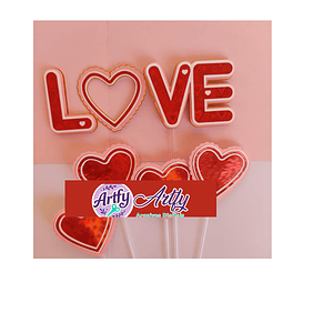 Topo de bolo - Love