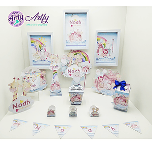 Kit Festa - Arca de Noé - Avião de papel