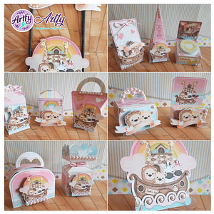 Caixinhas e Topo de bolo - Arca de Noé