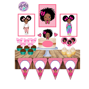 Kit Festa - Bonequinha Afro