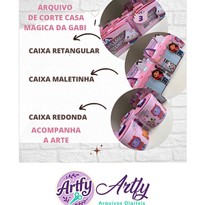 Kit Festa- A casa Mágica de Gaby caixas