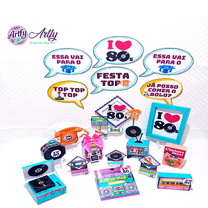 Kit Festa - Anos 60 e 80