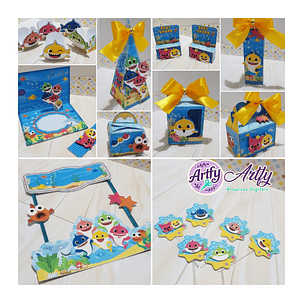 Baby Shark - KIt festa Variados
