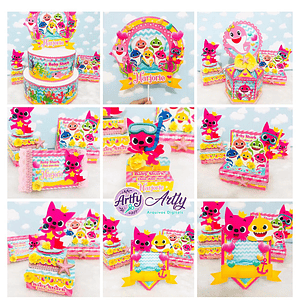 Baby Shark - Kit festa Menina