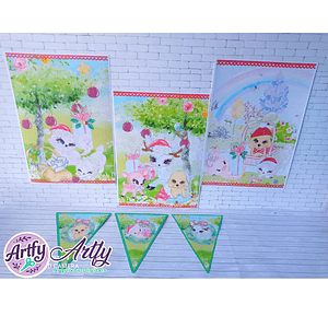 Bosque Natalino - kit Festa