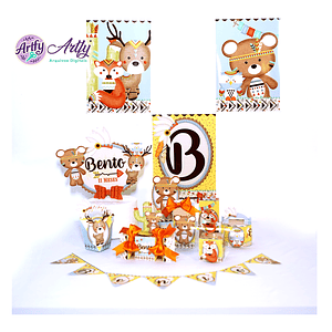 Bosque tribal - kit festa 