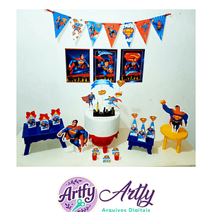 Kit Festa - Super Homem Completo 